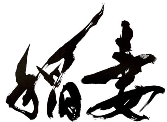 かっこいい筆文字「稲妻」