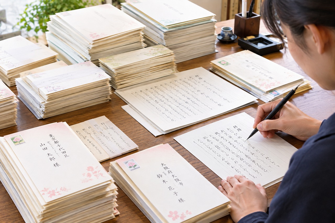 大量の手紙