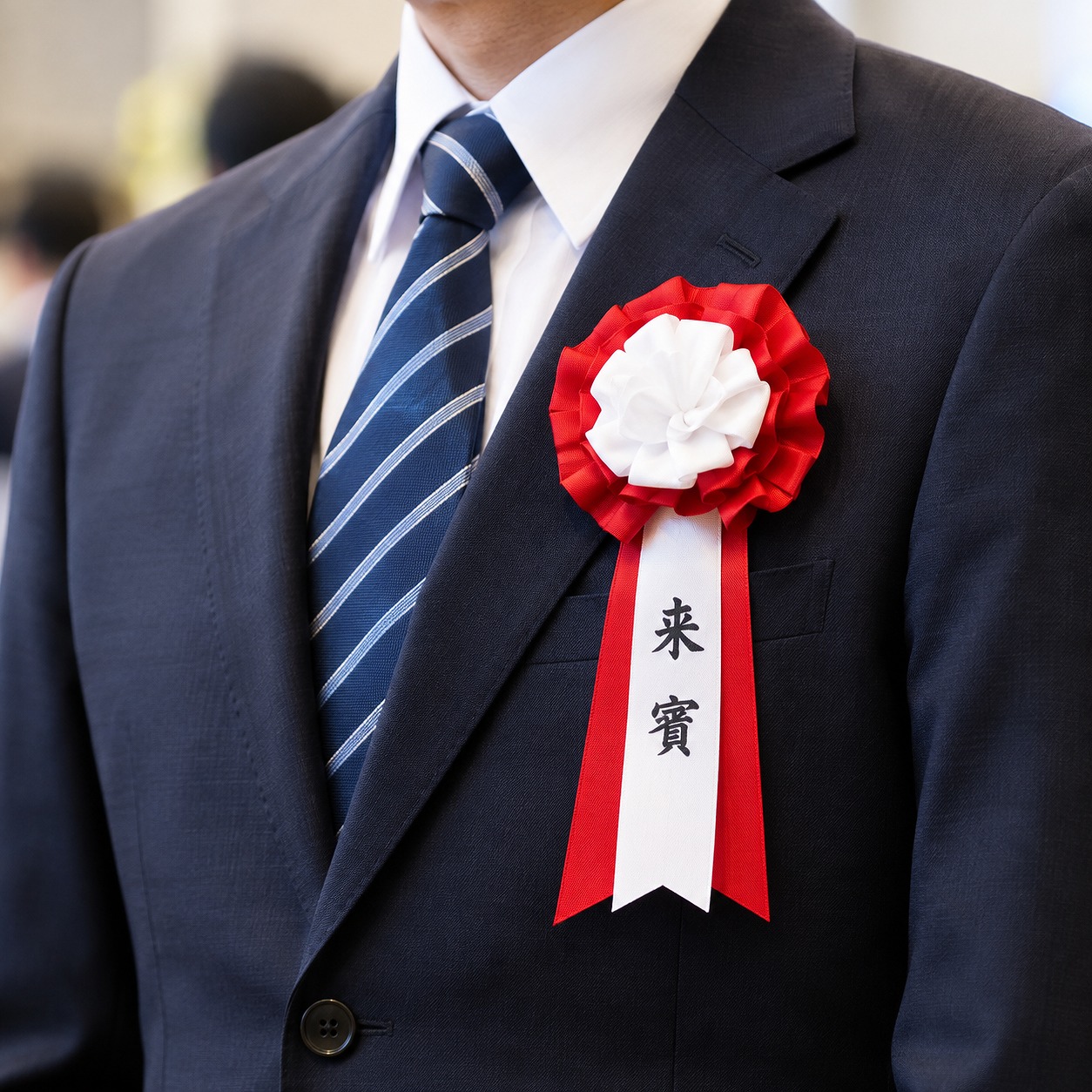 胸元リボンバラ