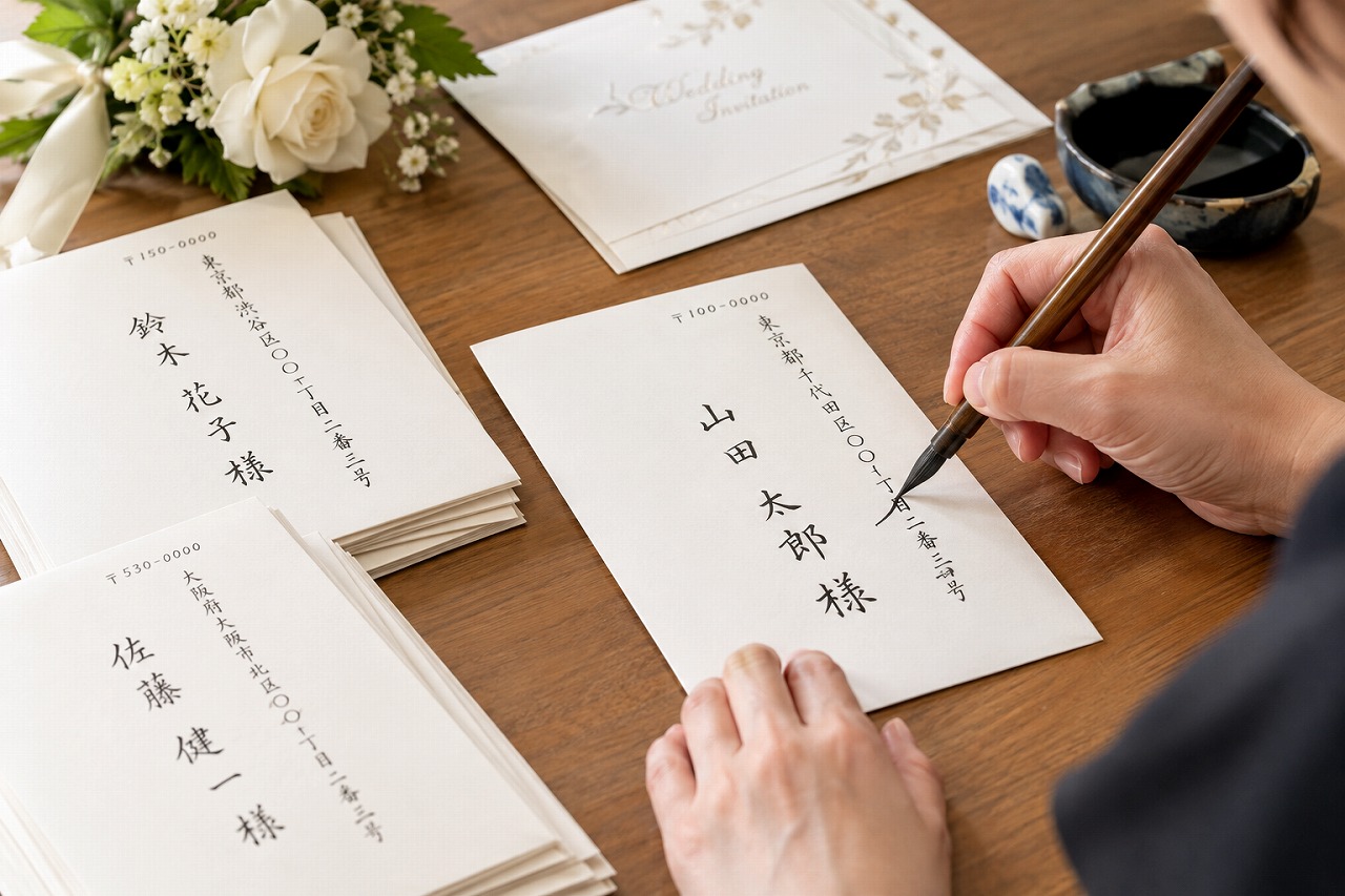 結婚式招待状の宛名書き